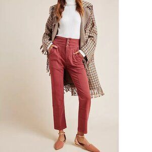 Flynn Tapered Trousers - Deep Rust - Size 6
